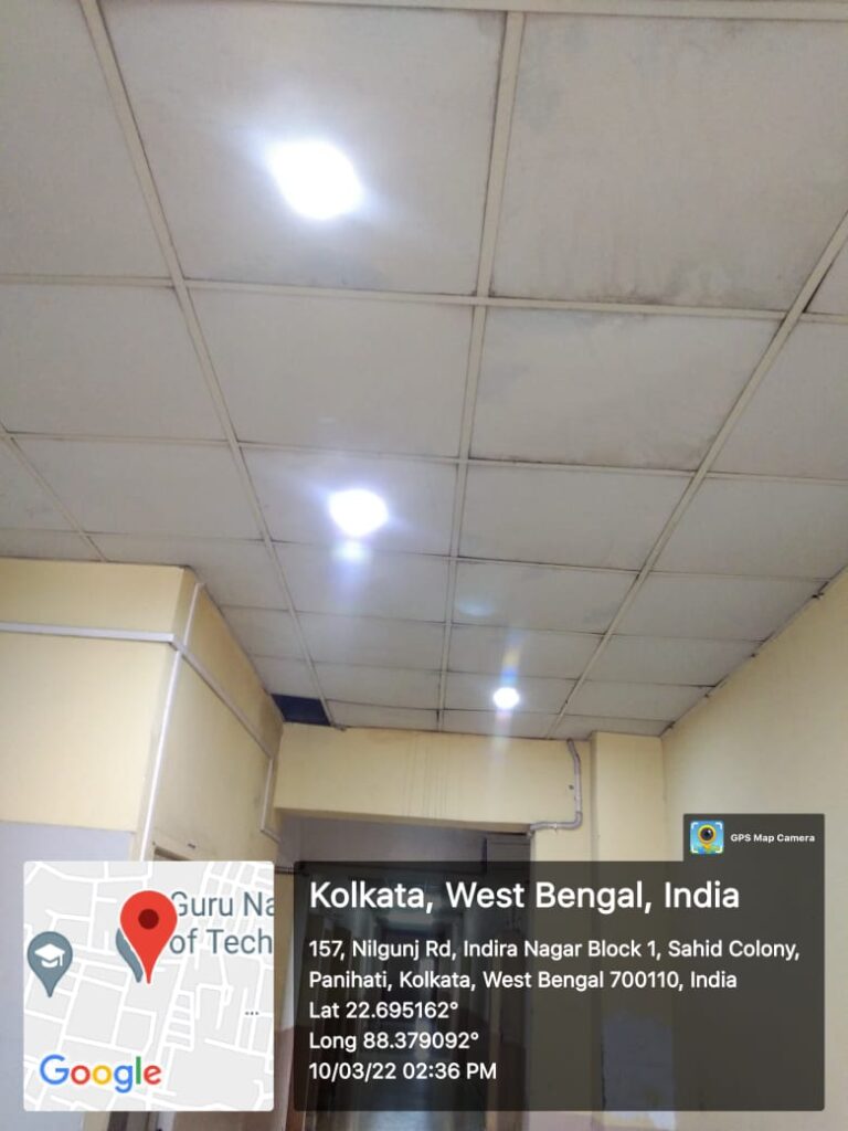 LED Lights in Classrooms in 2nd floor