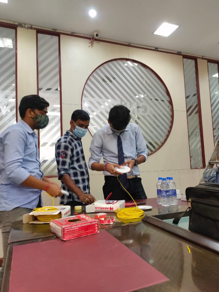 Sensor based lighting in GNIT Campus