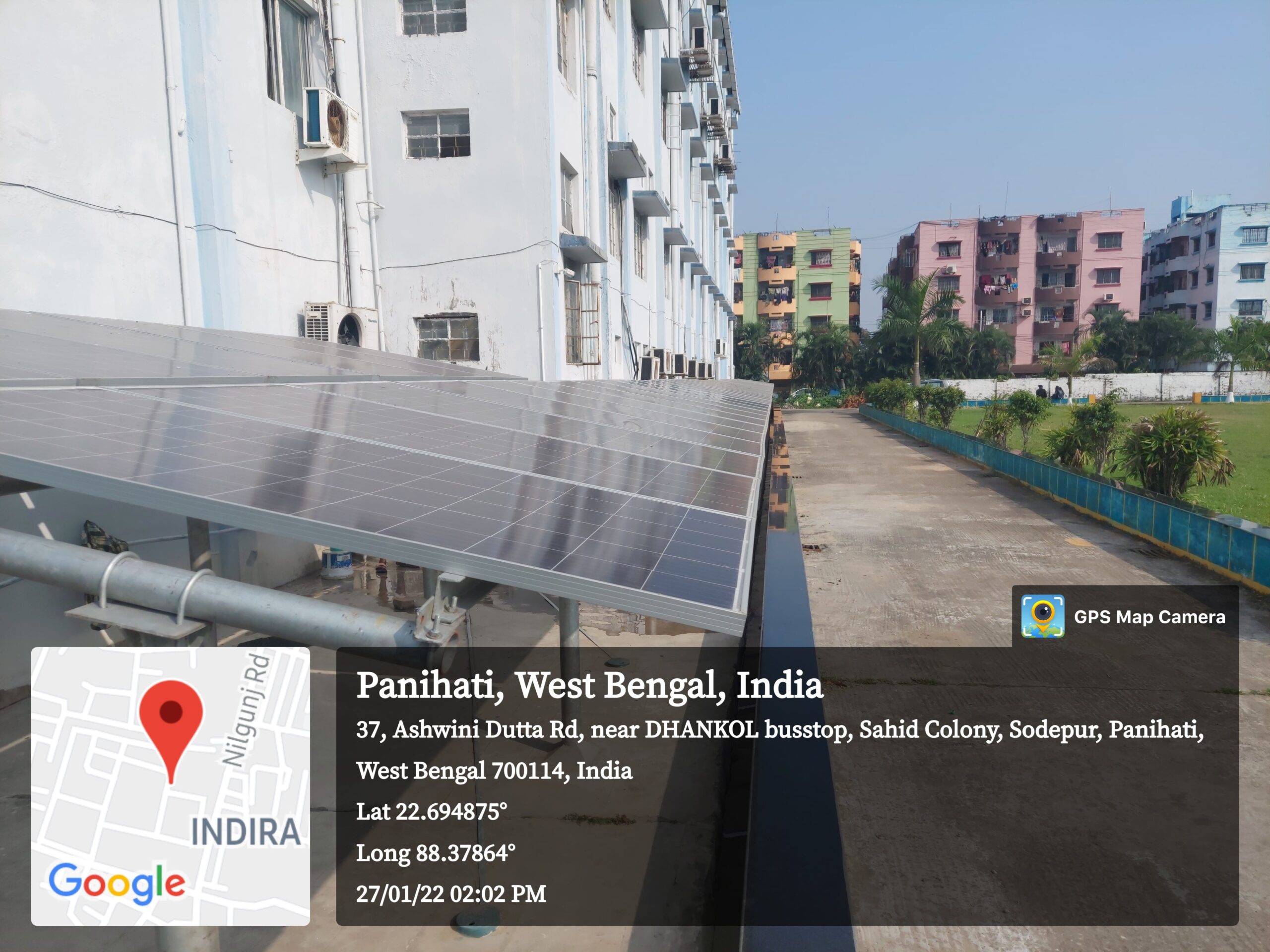 Solar Power plant in GNIT Campus min scaled
